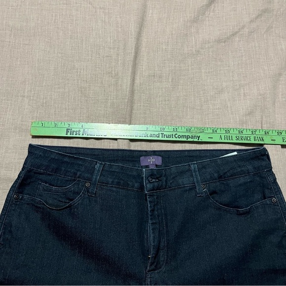 NYDJ Dark Wash Mini Boot Cut Wide Leg Jeans Plus Size 16 Flare Casual Western - Picture 5 of 7